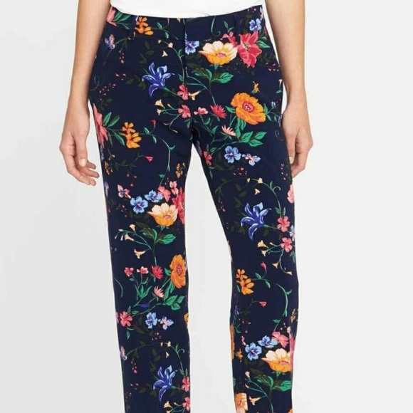 Old Navy Pants - ❌Sold! ❌ Old Navy Harper Mid Rise Pant Floral Navy Blue
